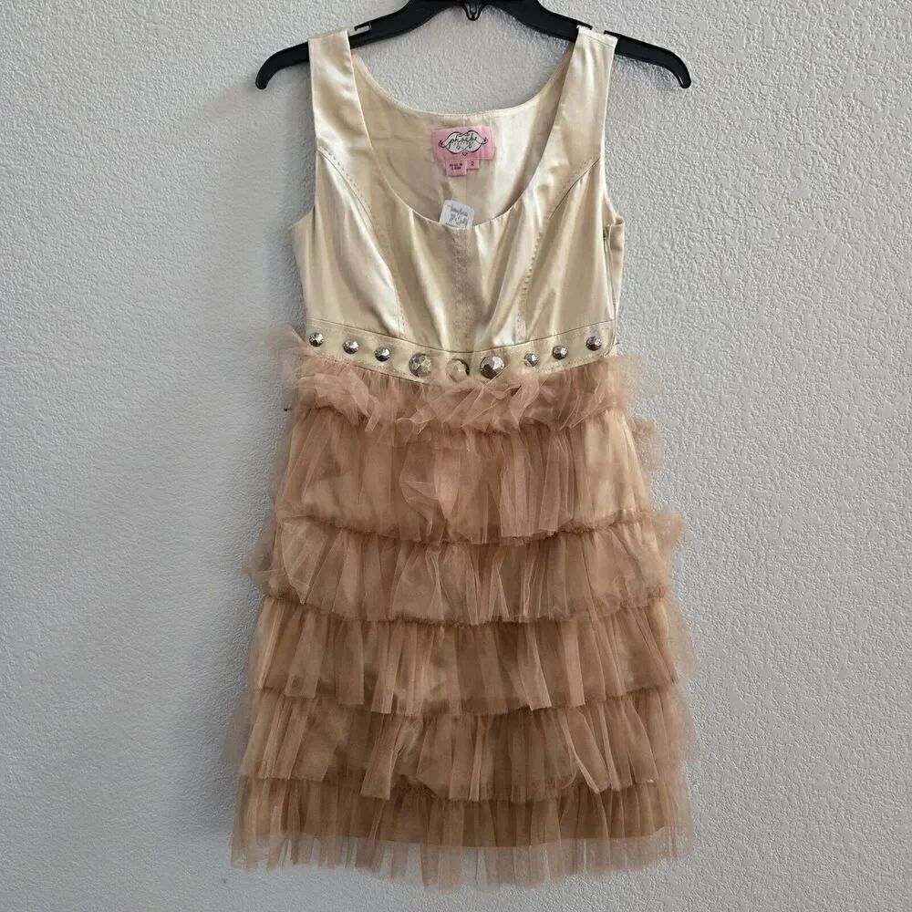 NWT Neiman Marcus Phoebe Couture Tulle Dress 2 XS